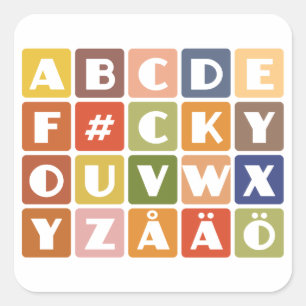 Naughty Alphabets stickers