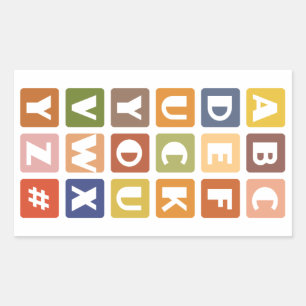 Naughty Alphabets stickers