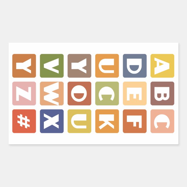 Naughty Alphabets stickers (Front)