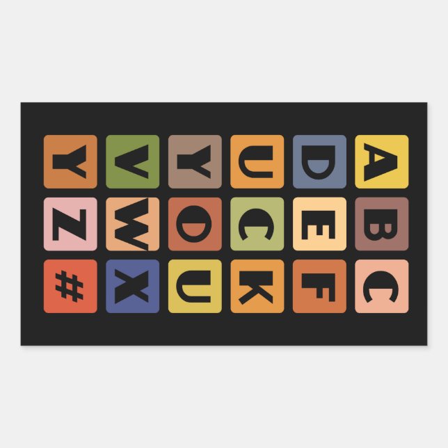 Naughty Alphabets stickers (Front)