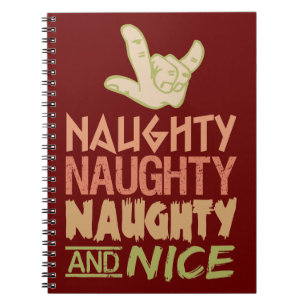 Naughty AND Nice custom notebook