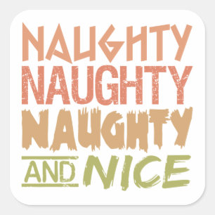 Naughty AND Nice custom stickers