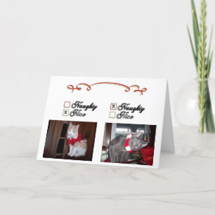 Naughty and Nice Holiday Card