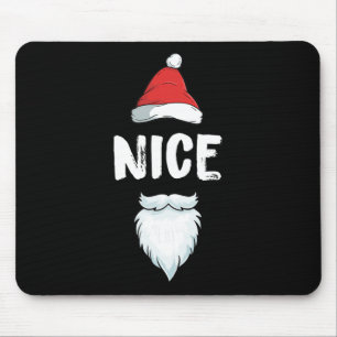 Naughty And Nice Matching Christmas Pyjamas For Ki Mouse Pad