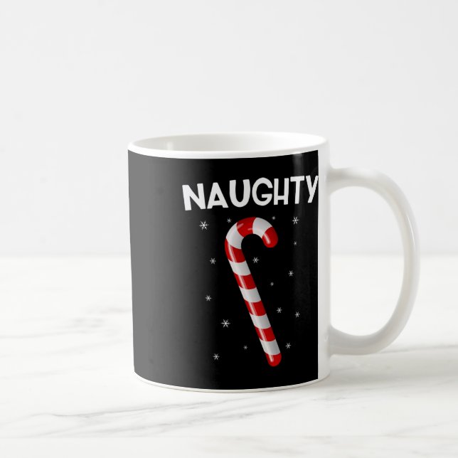 Naughty And Nice Matching Couples Christmas  Coffee Mug (Right)