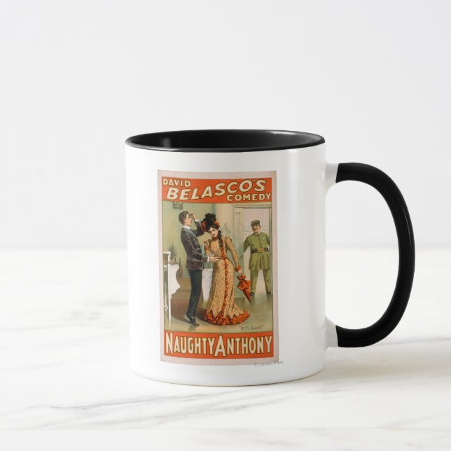 Naughty Anthony "At It Again" Theatre Poster Mug (Right)