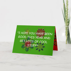Naughty Boy Christmas Card