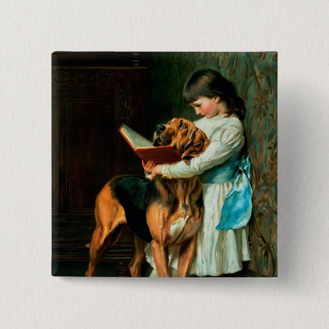 Naughty Boy or Compulsory Education 15 Cm Square Badge (Front)