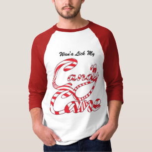 Naughty Candy Cane Holiday Sweatshirt T-Shirt
