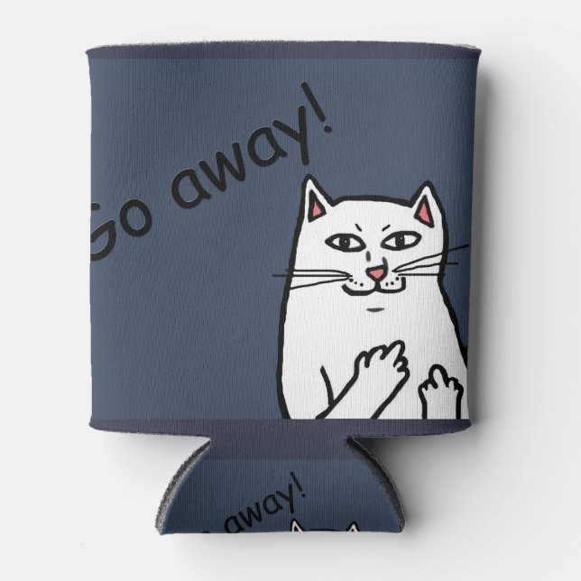 Naughty Cat Can Cooler (Front)