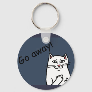 Naughty Cat Key Ring