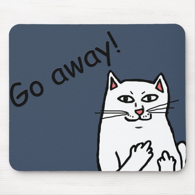 Naughty Cat Mouse Pad (Front)