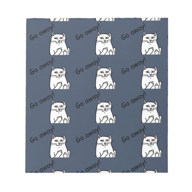 Naughty Cat Notepad (Front)
