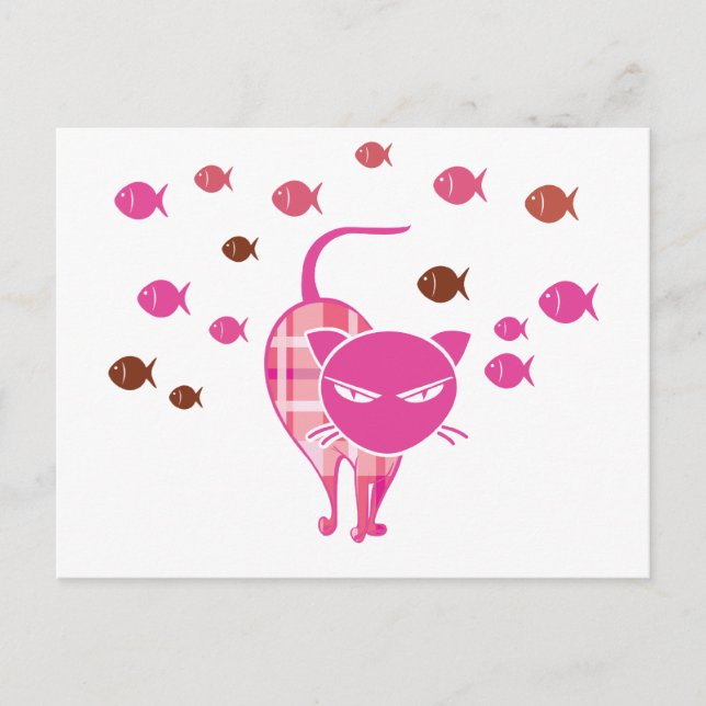 Naughty Cat Postcard (Front)