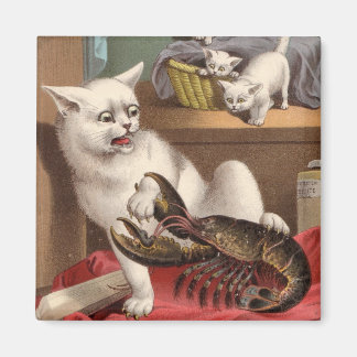Naughty Cats - Lobster Surprise Magnet