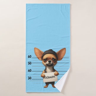 Naughty Chihuahua Bath Towel