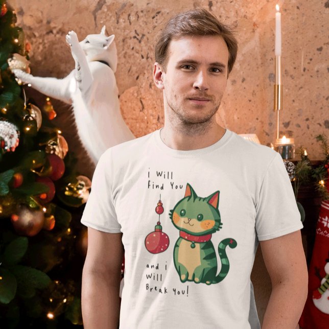 Naughty Christmas Cat T-Shirt (Creator Uploaded)