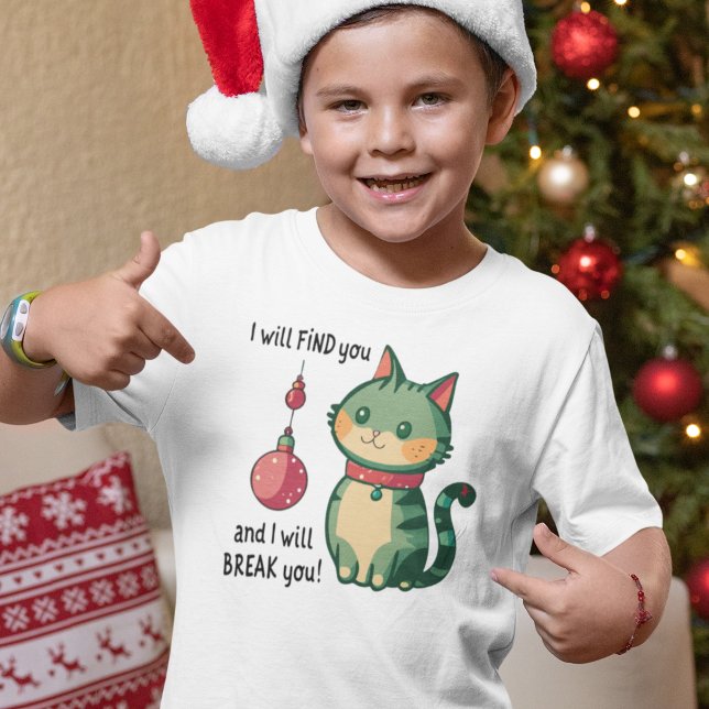 Naughty Christmas Cat T-Shirt (Creator Uploaded)