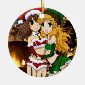 Naughty Christmas Ceramic Tree Decoration