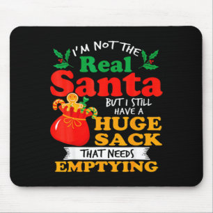 Naughty Christmas For Men Huge Package Sack Dirty Mouse Pad