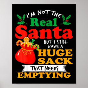 Naughty Christmas For Men Huge Package Sack Dirty Poster