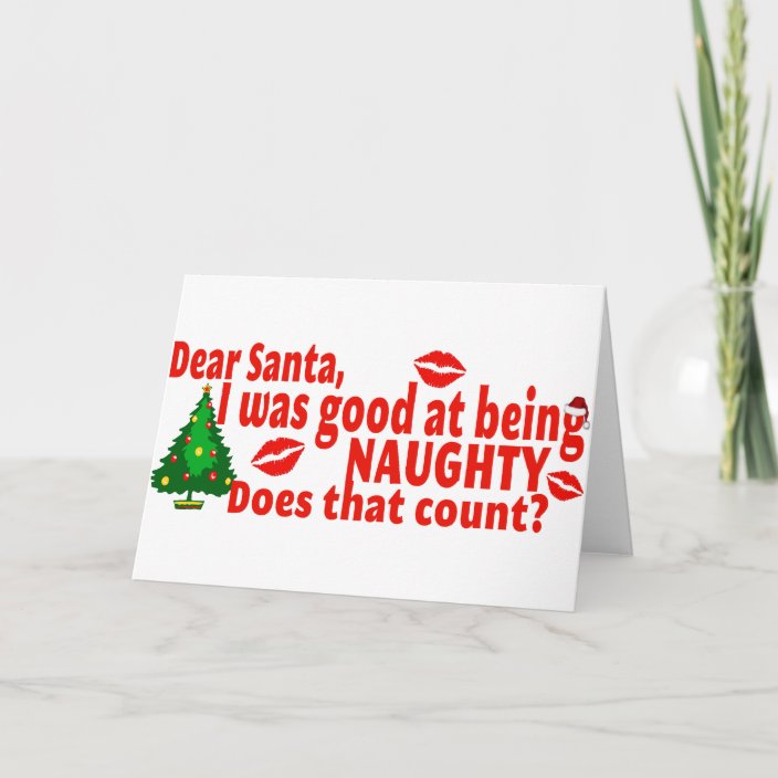 Naughty Christmas Holiday Card | Zazzle.com.au