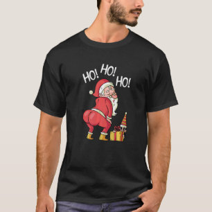 Naughty Christmas Santa Twerking   T-Shirt