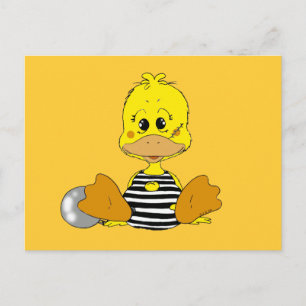 Naughty duck postcard