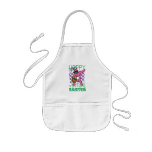 Naughty Easter Bunny Dancing Kids Apron