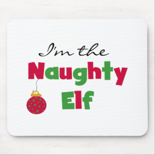 Naughty Elf Mouse Pad