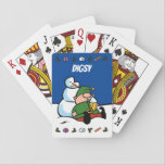 Naughty Elves Snowman Christmas Playing Cards<br><div class="desc">Want a Christmas that's more naughty and nice? Bring some cheery cheekiness into your life with some Naughty Elves designs. Merry Christmas!</div>