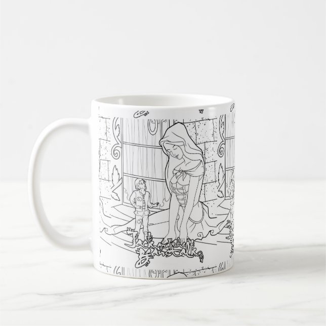 Naughty Ever After: Jack and the Beanstalk Coffee Mug (Left)