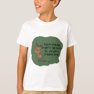 Naughty Funny Christmas Reindeer Poop Gift Saying T-Shirt