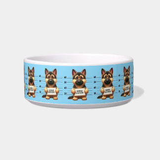 Naughty German Shepherd Bowl
