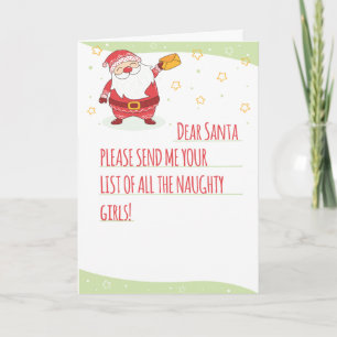 Naughty Girl List Holiday Card