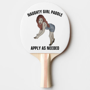 NAUGHTY GIRL PADD;LE Ping Pong Paddles