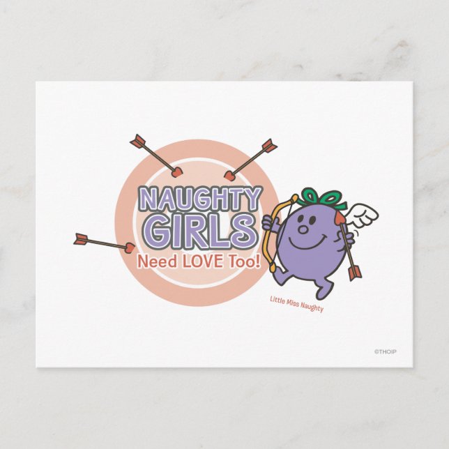 Naughty Girls Need Love Too! Postcard (Front)