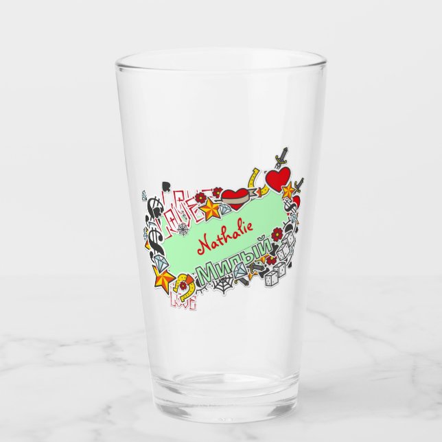 Naughty Girls night out sticker on  Glass (Front)