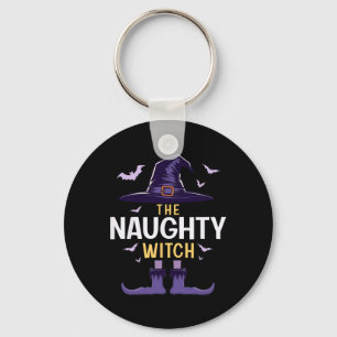 Naughty Halloween Witch Group Matching Costume Key Ring