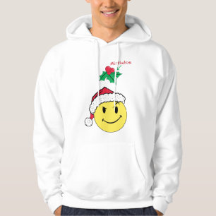 Naughty Happy Face and Mistletoe Hoodie Design