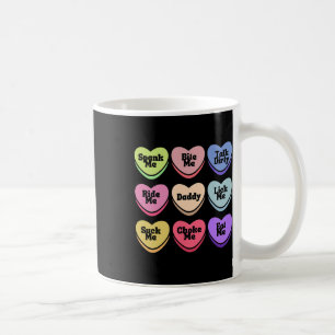 Naughty Heart Candy Daddy Spank Me Adult Humor Cou Coffee Mug