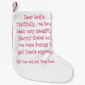 Naughty Hermit Crabs Small Christmas Stocking