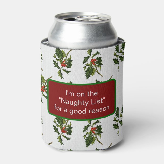 Naughty Holiday  Can Cooler (Can Front)