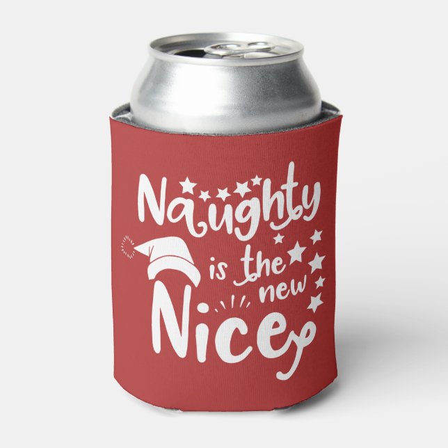 naughty is the new nice can cooler (Can Front)