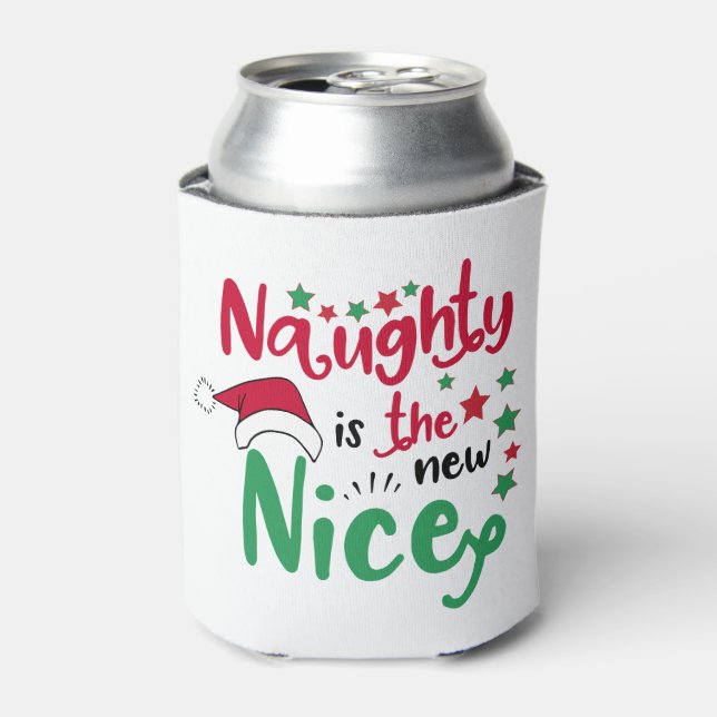 naughty is the new nice can cooler (Can Front)