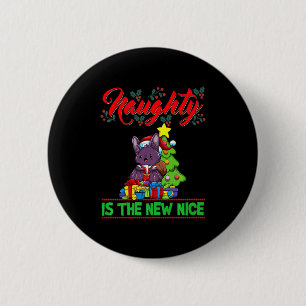 Naughty Is The New Nice Christmas Santa Xmas Premi 6 Cm Round Badge