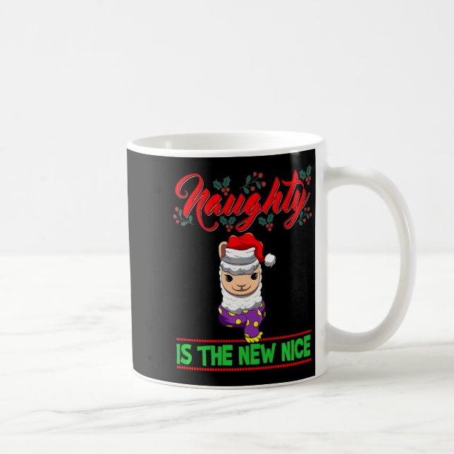 Naughty Is The New Nice Christmas Santa Xmas Premi Coffee Mug (Right)
