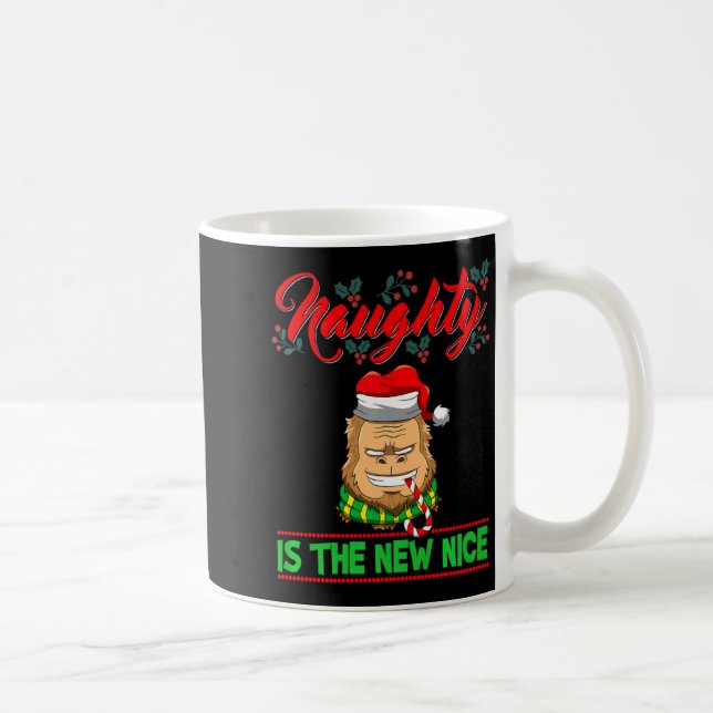 Naughty Is The New Nice Christmas Santa Xmas Premi Coffee Mug (Right)