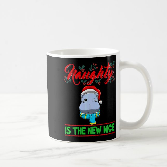 Naughty Is The New Nice Christmas Santa Xmas Premi Coffee Mug (Right)