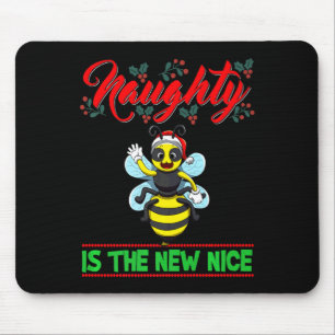 Naughty Is The New Nice Christmas Santa Xmas Premi Mouse Pad